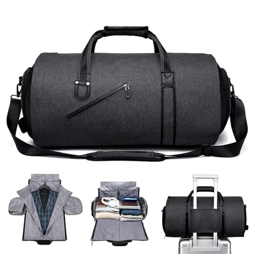 Kleidersack, umwandelbare Kleidersäcke für die Reise | 2-in-1-Reiseanzugtasche mit Schultergurt - Businesstasche für Reisen und Geschäftsreisen, Reisetasche für Männer und Frauen von Opilroyn