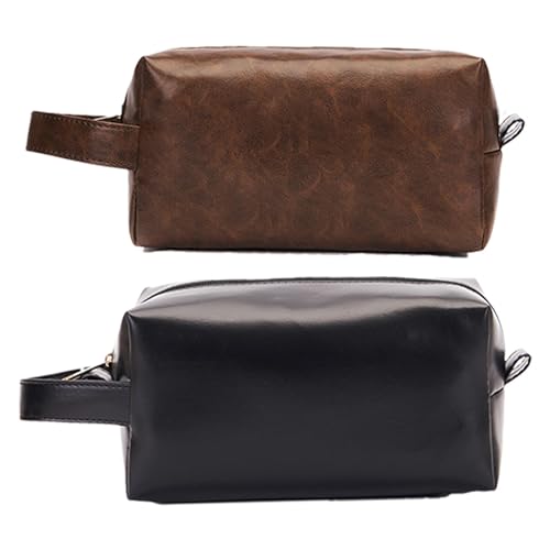 Kulturbeutel aus Leder – Designer-Kulturbeutel aus Leder | Wasserabweisende, stilvolle Reisetasche aus Leder mit großem Stauraum, Kulturbeutel aus Vintage-Leder, Kulturbeutel aus Leder in Reisegröße f Kulturbeutel aus Leder – Designer-Kulturbeutel aus Leder | Wasserabweisende, stilvolle Reisetasche aus Leder mit großem Stauraum, Kulturbeutel aus Vintage-Leder, Kulturbeutel aus Leder in Reisegröße f von Opilroyn