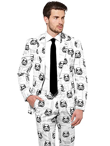 Opposuits STAR WARSTM Suit - Official StormtrooperTM Costume Comes With Pants, Jacket and Tie, StormtrooperTM, 48 von OppoSuits