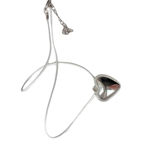 OralGos Eleganter Herz-Anhänger, Schlüsselbeinkette, einzigartig, ästhetisch, modischer Herzanhänger, Halskette für Damen, Metall von OralGos