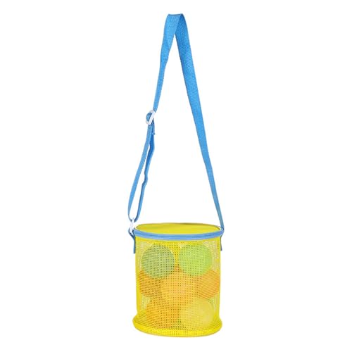 OralGos Strandspielzeugtasche, Strandtasche, Schultertasche, Netz-Strandtasche, Kinder, Sandspielzeugtasche, Eimertasche, Muscheln, Aufbewahrungstasche, Strandnetztasche von OralGos