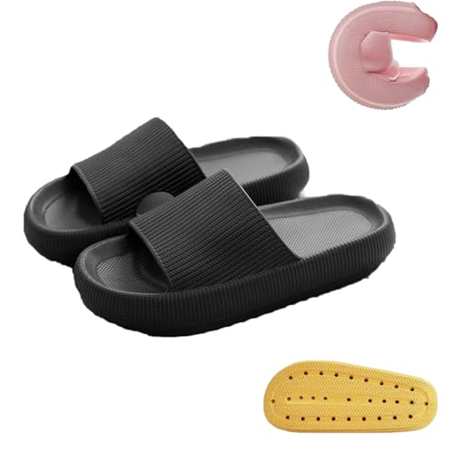 Orthoslipper Original, Hausschuhe Mit Dicken Sohlen Für Paare, Bequeme Hausschuhe Mit Weicher Sohle (D, Erwachsene, 36, Numerisch (von/bis), EU Schuhgrößensystem, 37, M) von Ordaba