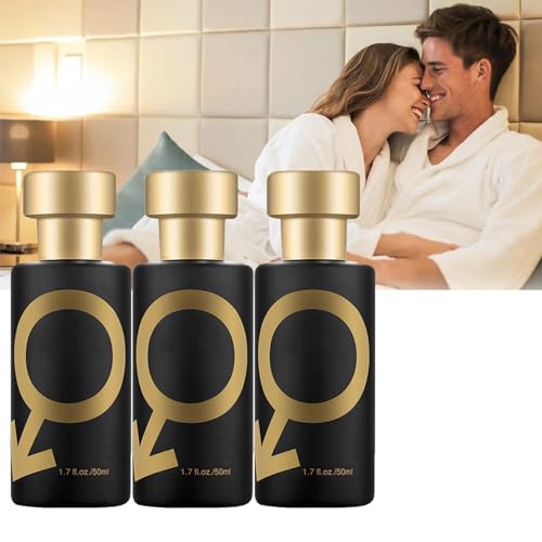 50ml Romance Heromon Parfum, Herren Parfüm, Männer Pheromon Parfum, Eau de Parfum Steigern Ihr Eigenes Potenzial, Langanhaltendes Und Frisches,Must-have Artefakt Fürs Dating, Das Frauen Anzieht (3PC) von Orgrul