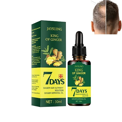 7 Days Hair Growth, Haarwachstumsserum, Ginger Hair Regrowth Haarserum, Ginger Hair Serum, Ingwer-Keimöl, Loss Treatment Growth Hair for Men Women (1 Stück) von Orgrul