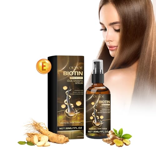 Biotin Haarwachstum Spray, Biotin Haarwuchs Serum, Biotin Hair Growth Spray Haarwachstum Beschleunigen und Gegen Haarausfall Haarserum Haarpflege für Dünnes Kaputtes Trockenes Haar (1PC) von Orgrul