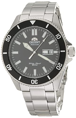 Orient Kanno Herren-Armbanduhr, automatisch, schwarzes Zifferblatt, RA-AA0008B19A, Taucheruhr von Orient