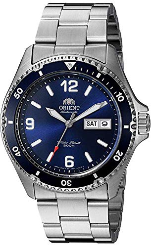 Orient Mako II – Japanische Automatik-Herren-Taucheruhr aus Edelstahl, Farbe: silberfarben (Modell: FAA02002D9) von Orient