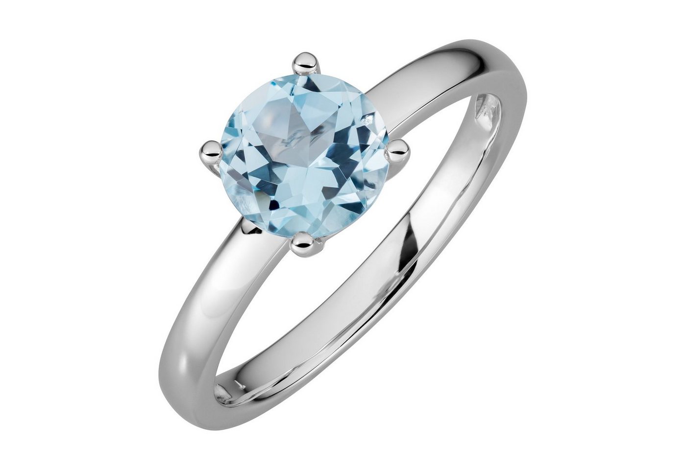 Orolino Fingerring 585/- Weißgold Blautopas Sky blue von Orolino