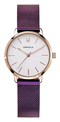 Orphelia Damen Analog Uhr Violetta mit Mesh Edelstahl Armband von Orphelia