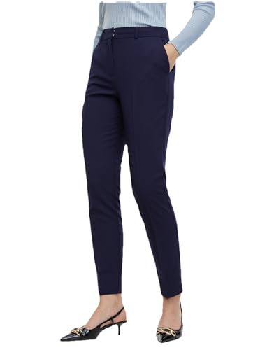 Orsay Dunkelblaue Damenhose Slim Fit Hosen für Damen | Stilvolle Damenhosen | Bequemer Modetrends | Vielseitige Kollektion | Business Casual | Moderne Schnitte 36 von Orsay