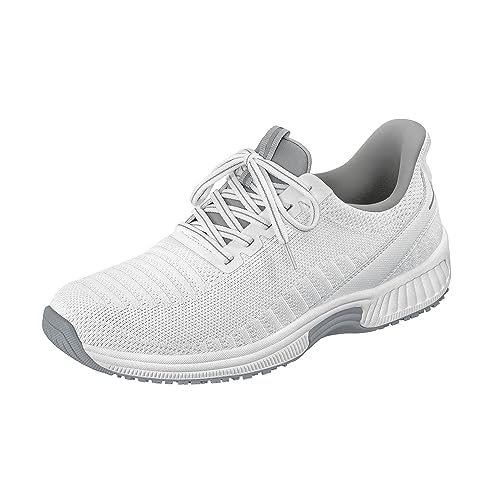 Orthofeet Hands-Free Orthopädischer Herren Slip-in Sneaker Weiß Yari, Größe 42.5 Weit von Orthofeet