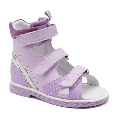 Kleinkind Bogen und Knöchel Unterstützung orthopädische Sandalen, lila High Top AFO Schuhe violett EU 20 von Orthopop
