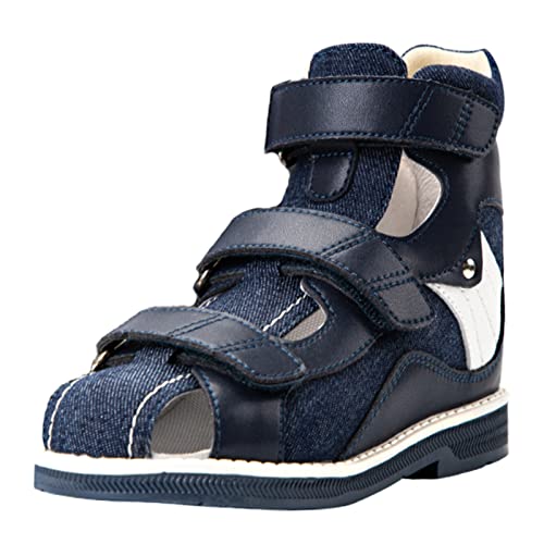 Orthopädische Sandalen für Kleinkinder mit Fußgewölbe und Knöchel Unterstützung,Kinder hohe zurück korrigierende Schuhe von Orthopop