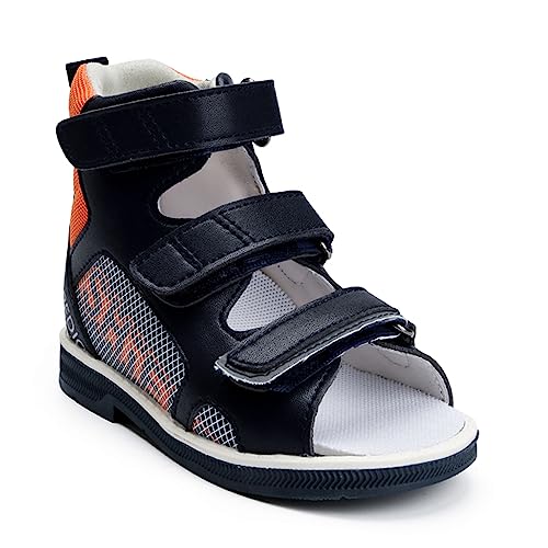 Orthopädische Sandalen für Kleinkinder mit Fußgewölbeunterstützung,High-Top Knöchel Unterstützung korrigierende AFO Schuhe von Orthopop