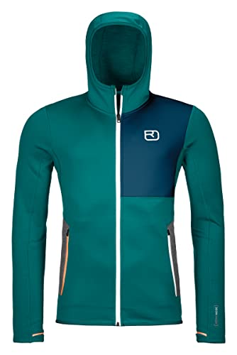 Ortovox Herren Fleece Hoody M Kapuzenpullover, grün (Pacific Green), M von ORTOVOX