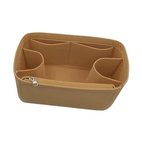 Oshhni Geldbörse Organizer Einsatz für Handtaschen Taschen Zubehör Filz Handtasche Organizer, Khaki 34x13x22cm Oshhni Geldbörse Organizer Einsatz für Handtaschen Taschen Zubehör Filz Handtasche Organizer, Khaki 34x13x22cm von Oshhni