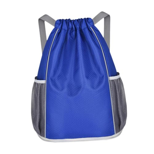 Oshhni Kordelzug-Rucksack, Basketball-Tasche für Outdoor-Aktivitäten, Fußball, Blau von Oshhni