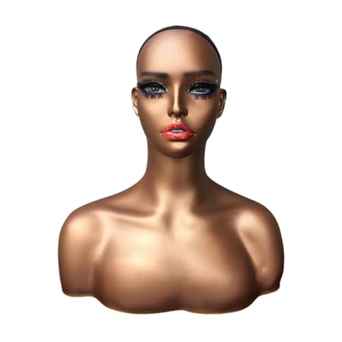 Oshhni Realistischer Mannequinkopf, Büste, Perückenhalter, PVC-Mannequinkopf, Puppe, Perückenständer für Halskette, B Oshhni Realistischer Mannequinkopf, Büste, Perückenhalter, PVC-Mannequinkopf, Puppe, Perückenständer für Halskette, B von Oshhni