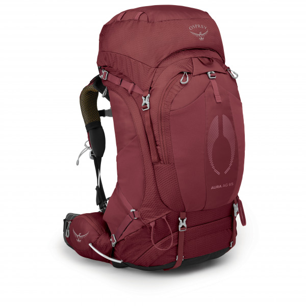 Osprey - Women's Aura AG 65 - Trekkingrucksack Gr 62 l - XS/S;65 l - M/L grau;lila;rot von Osprey