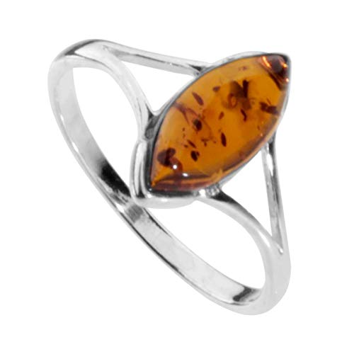 Ring - Amalia - Silber 925/000 - Bernstein von Ostsee- Schmuck