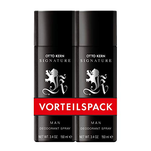 Otto Kern® Signature Man I Vorteilspack Deodorant Spray - exklusiver Duft - lang anhaltendes Frischegefühl I 2 x 150ml Natural Spray Vaporisateur von Otto Kern