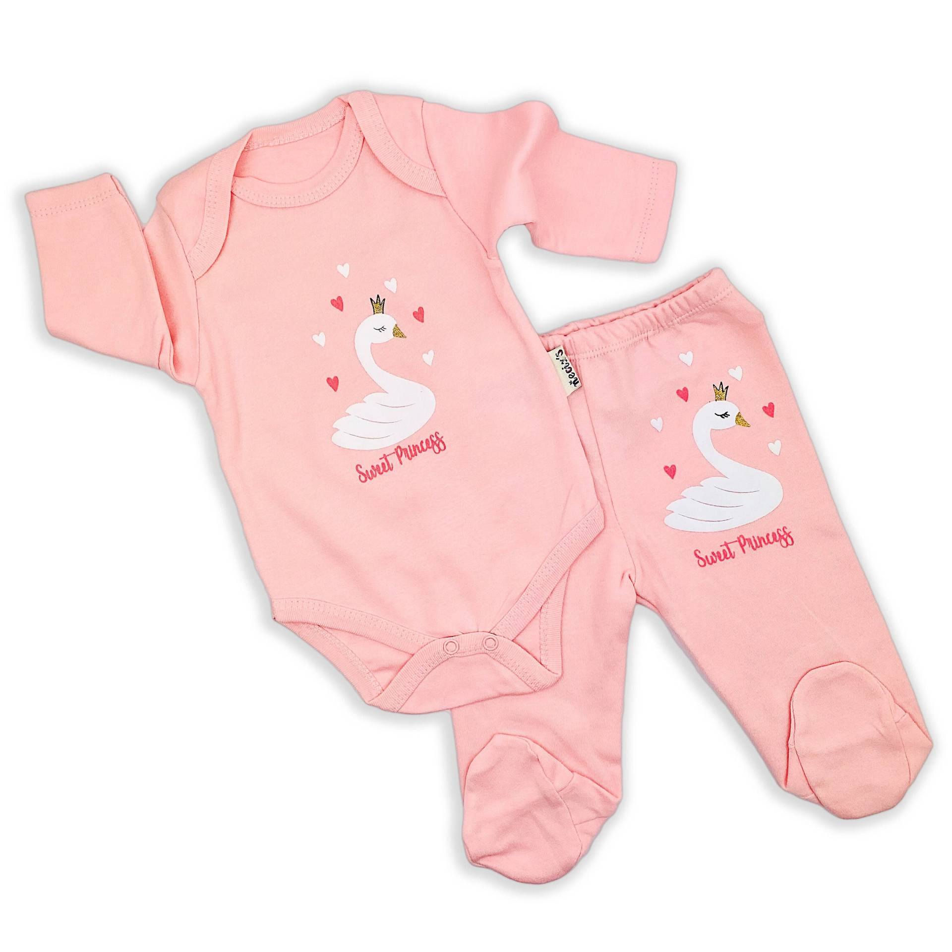 100% Baumwolle | Baby Mädchen Kleidung Neugeborenen Strampler 2 Stk. Jumpsuit Bodysuit Geschenk von OttoBabyShop