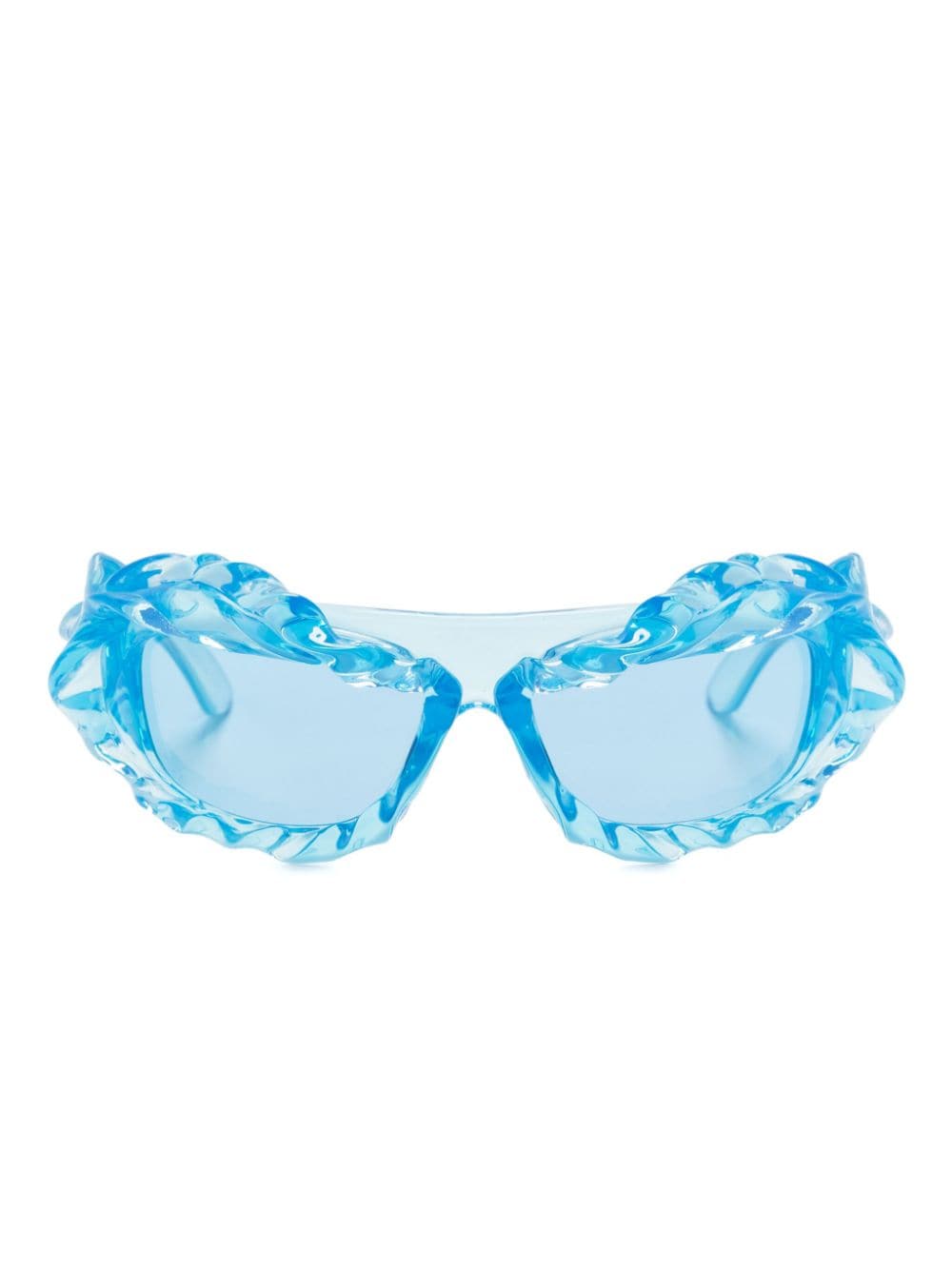 Ottolinger Sonnenbrille mit verdrehtem Detail - Blau von Ottolinger