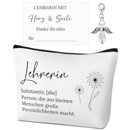 Otuuz 3 Stück Dankesgeschenk Lehrerin Make-Up Tasche Dankeskarte Schutzengel Schlüsselanhänger Dankeschön Geschenk Lehrerin Abschiedsgeschenk für Erzieher Erzieherin Lehrer Kindergarten(Löwenzahn) Otuuz 3 Stück Dankesgeschenk Lehrerin Make-Up Tasche Dankeskarte Schutzengel Schlüsselanhänger Dankeschön Geschenk Lehrerin Abschiedsgeschenk für Erzieher Erzieherin Lehrer Kindergarten(Löwenzahn) von Otuuz