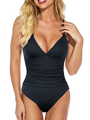 One Piece Swimsuit Womens Tummy Control High Cut Sexy One Piece Bathing Suit for Women von Ouink