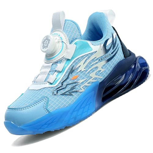 Ouoruee Kinderschuhe Atmungsaktiv Jungen Sportschuhe Mädchen Turnschuhe Laufschuhe mit Klettverschluss und rutschfest Leicht Halle Sohle GrauBlau 31EU Ouoruee Kinderschuhe Atmungsaktiv Jungen Sportschuhe Mädchen Turnschuhe Laufschuhe mit Klettverschluss und rutschfest Leicht Halle Sohle GrauBlau 31EU von Ouoruee