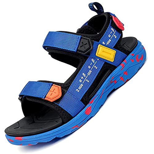 kinder Sommerschuhe sandalen für Jungen und Mädchen Outdoor Trekking,Blau,29 EU von Ouoruee