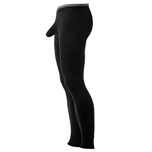 Ouruikia Herren Thermounterwäsche Hose Thermohose Lange Unterhose mit separatem Beutel, schwarz, Groß Ouruikia Herren Thermounterwäsche Hose Thermohose Lange Unterhose mit separatem Beutel, schwarz, Groß von Ouruikia