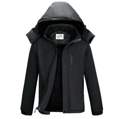 OutPro Herren Skijacke Winterjacke Herren Vielseitige Warme Fleecejacke - Wasserdicht, winddicht, Perfekt für Outdoor-Aktivitäten und Winterwanderungen Schwarz,XL OutPro Herren Skijacke Winterjacke Herren Vielseitige Warme Fleecejacke - Wasserdicht, winddicht, Perfekt für Outdoor-Aktivitäten und Winterwanderungen Schwarz,XL von OutPro