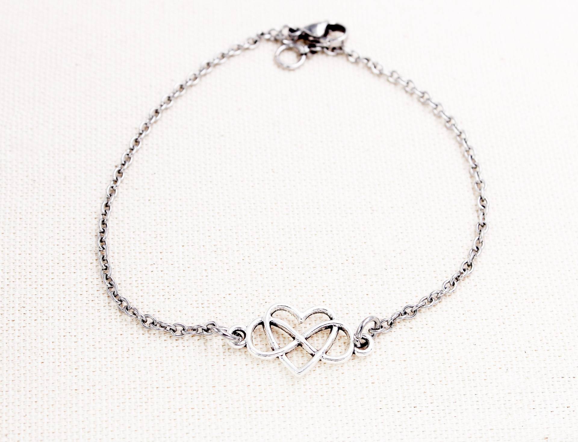 Infinity Herz Fußkettchen, Geschenk Für Frau, Schmuck, Armbänder Sie, Jahrestagsgeschenke, Freundin von OuterWonders