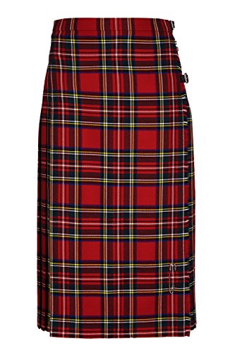 Oxfords Cashmere Klassischer Damen- Kilt aus Reiner Schurwolle. Royal Stewart, 40 von Oxfords Cashmere