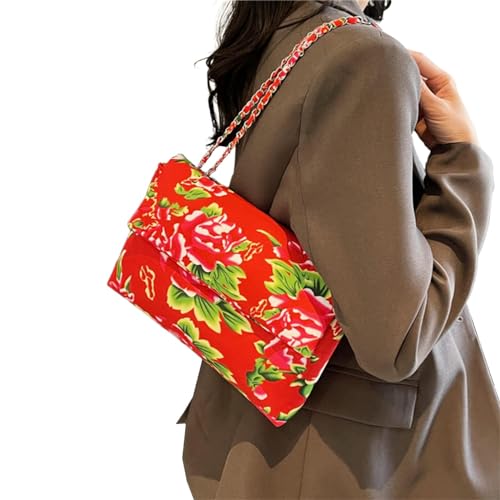 Oyrcvweuylx 2024 NEU Umhängetasche Mode Blumenmuster Handtasche für Mädchen Frauen Große Kapazität Umhängetasche von Oyrcvweuylx