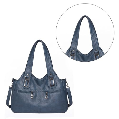 Oyrcvweuylx 2024 NEU Umhängetasche Vintage Spritzwassergeschützte Umhängetasche Große Kapazität Ledertasche für Frauen Mädchen Vielseitige Handtasche von Oyrcvweuylx