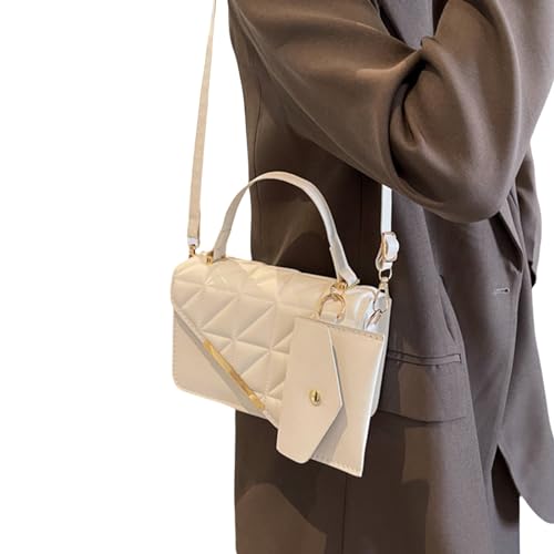 Oyrcvweuylx 2024 NEU quadratische Tasche Schultertasche für Mädchen Damen Tasche Umhängetasche Handtasche mit kleiner Geldbörse von Oyrcvweuylx