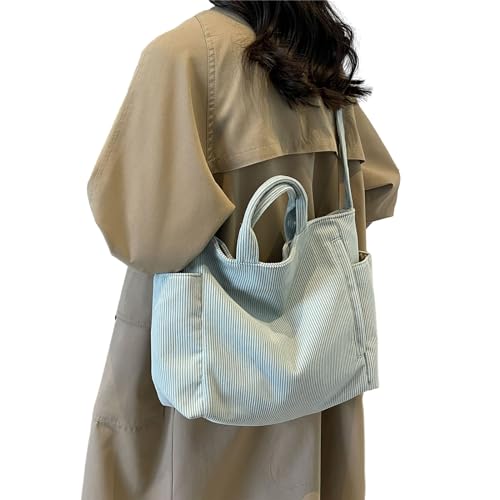 Oyrcvweuylx 2024 NEUE Umhängetasche Cord Vintage Schultertasche Handtasche Einfarbige Tasche Große Kapazität Umhängetasche für Mädchen Frauen von Oyrcvweuylx