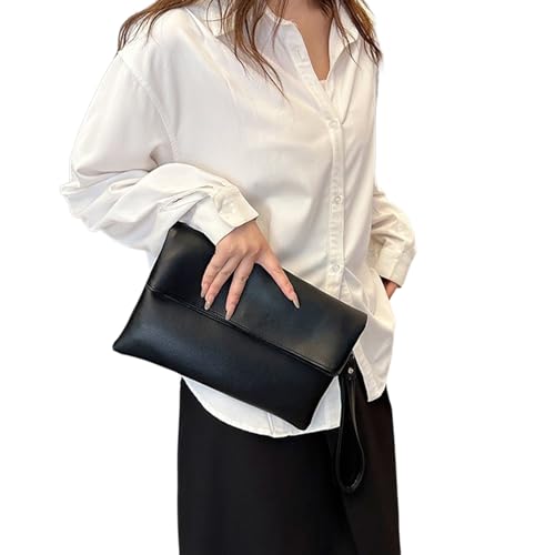 Oyrcvweuylx PU-Leder-Clutch-Tasche für Damen, Clutch-Geldbörse, Handtasche, elegante Handgelenktasche, weibliche Geldbörse, große Kapazität, Umschlagtasche von Oyrcvweuylx