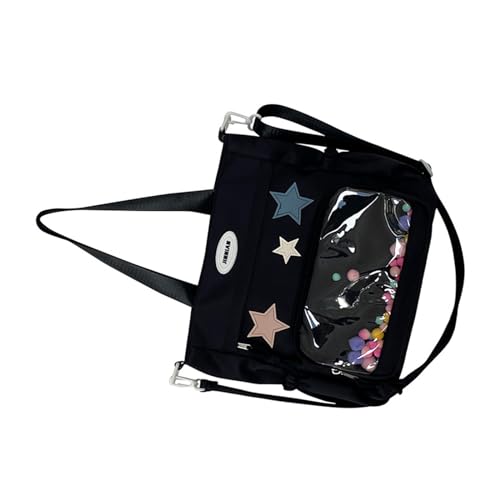 Oyrcvweuylx Transparente Tasche mit Fächern Durchsichtige Umhängetasche Nylon Crossbody Handtasche für den täglichen Gebrauch von Oyrcvweuylx