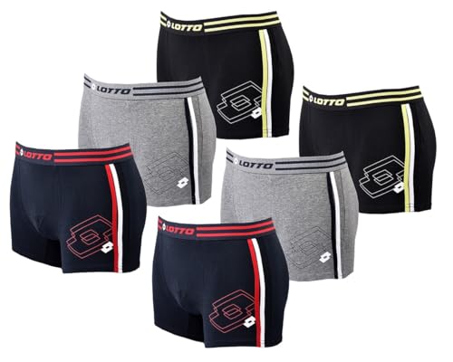 Ozabi Boxershorts für Männer LOTTO (DE/NL/SE/PL, Alphanumerisch, XL, Regular, Regular, 6er-Pack Boxer 1418) von Ozabi