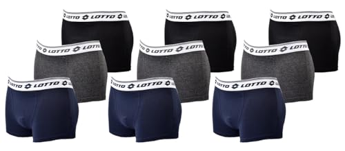 Ozabi Boxershorts für Männer LOTTO (DE/NL/SE/PL, Alphanumerisch, XXL, Regular, Regular, 9er-Pack Boxer 0860) von Ozabi