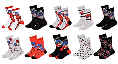 Ozabi Kinder Socken LICENCE ÜBERRASCHUNGSPAKET (as3, numeric, numeric_27, numeric_30, regular, 10er-Pack Mädchen MIRACUL 2435) von Ozabi