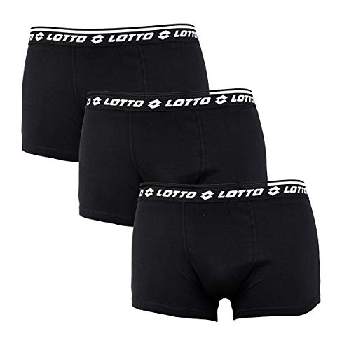 OZABI - Boxershorts Lotto für Herren, 100 % Baumwolle, verschiedene Modelle je nach Verfügbarkeit, mehrfarbig, Set mit 3 Lottos, verschiedene Farben, Schwarz, M von Ozabi