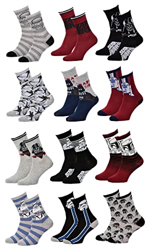 Ozabi Socken Jungen Lizenz Pack VON 12 PAAREN Surprise (as3, Numeric, Numeric_31, Numeric_34, Regular, 12er-Pack STW) von Ozabi