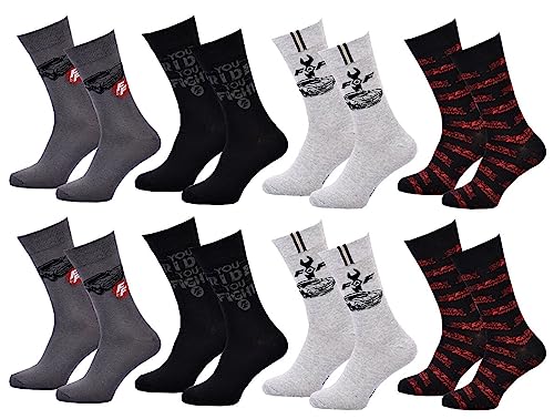 Ozabi Socken Pack Herren FAST AND FURIOUS (as3, numeric, numeric_39, numeric_42, regular, regular, Packung mit 8 Paar 1587) von Ozabi