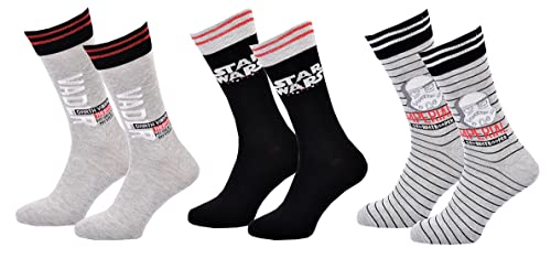 Ozabi Socken Pack Herren STAR WARS (as3, numeric, numeric_39, numeric_42, regular, regular, 3er-Pack Paare STORM0340) von Ozabi