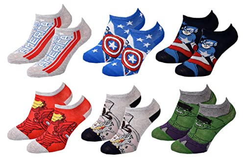 Ozabi Socken Pack Jungen AVENGERS (as3, numeric, numeric_31, numeric_35, regular, 6er-Pack SNEAKER 2487) von Ozabi