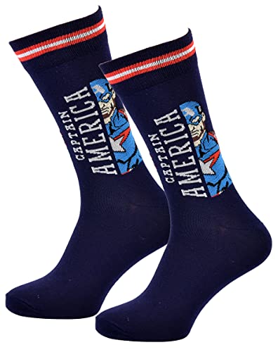 Ozabi Socken für Herren AVENGERS (as3, numeric, numeric_39, numeric_42, regular, regular, MARV0352 CAPTAIN) von Ozabi